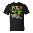Wild About Reading Books Reader Librarian Wild Animals Lover T-Shirt Wild About Reading Books Reader Librarian Wild Animals Lover T-Shirt