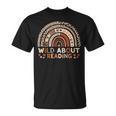 Wild About Reading Books Reader Lover Library Day Librarian T-Shirt