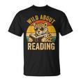 Wild About Reading Cheetah Book Leopard Print Kids Boys Girl T-Shirt Wild About Reading Cheetah Book Leopard Print Kids Boys Girl T-Shirt