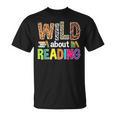 Wild About Reading Library Day Reading Books & Bookworm T-Shirt