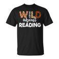 Wild About Reading Teacher Reading Books Back To School T-Shirt