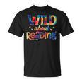 Wild About Reading Tie Dye Reading Books T-Shirt