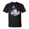 Witch Ghost Cat Skull Magic Books T-Shirt