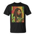 Women Reading Book Educated Black History Month Women T-Shirt