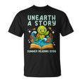 Women's Book Sea Turtle Summer Reading 2026 Unearth a Story T-Shirt