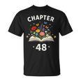Women's Chapter 48 Years Old 48th Birthday Celebration Floral Book T-Shirt Women's Chapter 48 Years Old 48th Birthday Celebration Floral Book T-Shirt