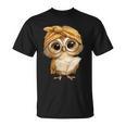 Women's Cute Wise Owl Reading Book With Headscarf T-Shirt Women's Cute Wise Owl Reading Book With Headscarf T-Shirt