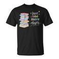 Women's Just One More Chapter Cozy Pastel Bookworm Cute Book Reader T-Shirt
