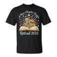 Women's New Chapter Begins Retired 2026 Watercolor Floral Book Women T-Shirt Women's New Chapter Begins Retired 2026 Watercolor Floral Book Women T-Shirt