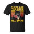 Women's These Are The Good Old Days Cat Reading A Book T-Shirt