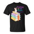 Women's Teaching Spring Semester Bunny Books Pencil Classroom T-Shirt