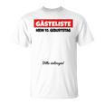 10th Birthday Guest List Guest Book Ten Years T-Shirt 10th Birthday Guest List Guest Book Ten Years T-Shirt