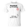 17th Birthday Boy Girl Guest Book Teenie Birthday T-Shirt
