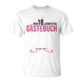 18th Birthday Girl 18 Years Party Guest Book T-Shirt 18th Birthday Girl 18 Years Party Guest Book T-Shirt