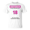 18th Birthday Guest Book Party 18 Years T-Shirt