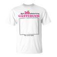 20th Birthday Guest List Party Guest Book Girls Women T-Shirt