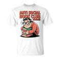 Anti Social Book Club Vintage Retro Reader Art T-Shirt