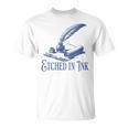 Author Writer Dark Academia Etched In Ink Book Library T-Shirt Author Writer Dark Academia Etched In Ink Book Library T-Shirt