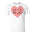 Back To School Heart Love Reading Cute I Love Books T-Shirt Back To School Heart Love Reading Cute I Love Books T-Shirt