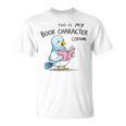 This Is My Book Character Costume I Pigeon Reading Tee T-Shirt