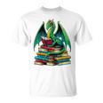 Book Dragon Reading Books T-Shirt