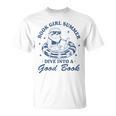 Book Girl Summer Bookish Sloth Beach Vacation T-Shirt Book Girl Summer Bookish Sloth Beach Vacation T-Shirt