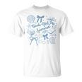 Book Girl Summer Bow Beach Seashell Summer T-Shirt Book Girl Summer Bow Beach Seashell Summer T-Shirt