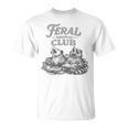 Book Lover Bookworm Feral Readers Club Raccoon Opossum Premium Tri-Blend T-Shirt