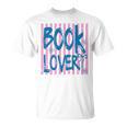 Book Lover Reading Enthusiast Bold Stripes Comfort Colors Crop Top T-Shirt