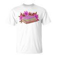 Book Lovers Wildflowers Book Reading Shirt Cute Teacher For Women T-Shirt