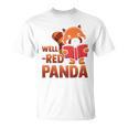 Book Nerd Well Red Panda Cute Bear Book Nerd Zookeeper T-Shirt