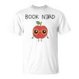 Book Nerd Teacher Apple Backwards E For Men Women Kids T-Shirt
