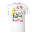 Book Reading I Read Past My Bedtime Raglan Baseball Tee T-Shirt