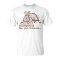 Bookish Rabbit Reading Fiction Novel Book Vintage Bookworms T-Shirt