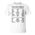 The Books Of The Bible Old And New Testament Complete List T-Shirt