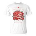 Books Are My Valentine Book Lover Heart Matching Party T-Shirt