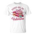 Books Are My Valentine Coquette Bow Bookworm Pink Books T-Shirt Books Are My Valentine Coquette Bow Bookworm Pink Books T-Shirt