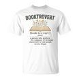 Booktrovert Definition Aesthetic Book Lovers Men Women Kids T-Shirt
