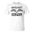 Bookworm Ambivert Fun Book Lovers Reading T-Shirt Bookworm Ambivert Fun Book Lovers Reading T-Shirt