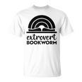 Bookworm Extrovert Fun Book Lovers Reading T-Shirt Bookworm Extrovert Fun Book Lovers Reading T-Shirt
