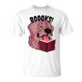 BOOOKS Zombie Dog Reading a Book Halloween Teacher Men Women Kids T-Shirt BOOOKS Zombie Dog Reading a Book Halloween Teacher Men Women Kids T-Shirt
