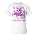 Boston Terrier Reading Book Good Day To Read a Book T-Shirt