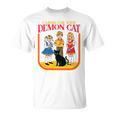 Caring For Your Evil Cat Retro Dark Humor Book Cover Premium Tri-Blend T-Shirt