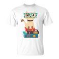 Cat Book Reader Nerd T-Shirt