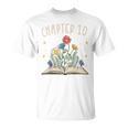 Chapter 10th Birthday Bookworm 10 Years Old For Book Lovers T-Shirt