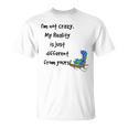Cheshire Cat Alice In Wonderland Costume Book Quote T-Shirt Cheshire Cat Alice In Wonderland Costume Book Quote T-Shirt