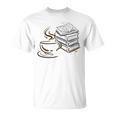 Coffee And Books Lover Bookworm Reading Library Fan T-Shirt