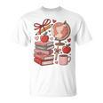 Coquette Teacher School Supplies Bows Books Globe Apple Cute T-Shirt Coquette Teacher School Supplies Bows Books Globe Apple Cute T-Shirt
