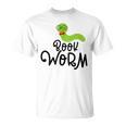 Cute Book Worm Reading Lovers T-Shirt