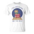 Cute CATS AND BOOKS ARE THE BEST SNOW GLOBE T-Shirt Cute CATS AND BOOKS ARE THE BEST SNOW GLOBE T-Shirt